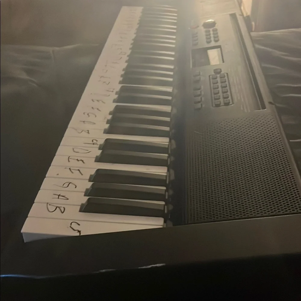 Black and White Electronic Keyboard